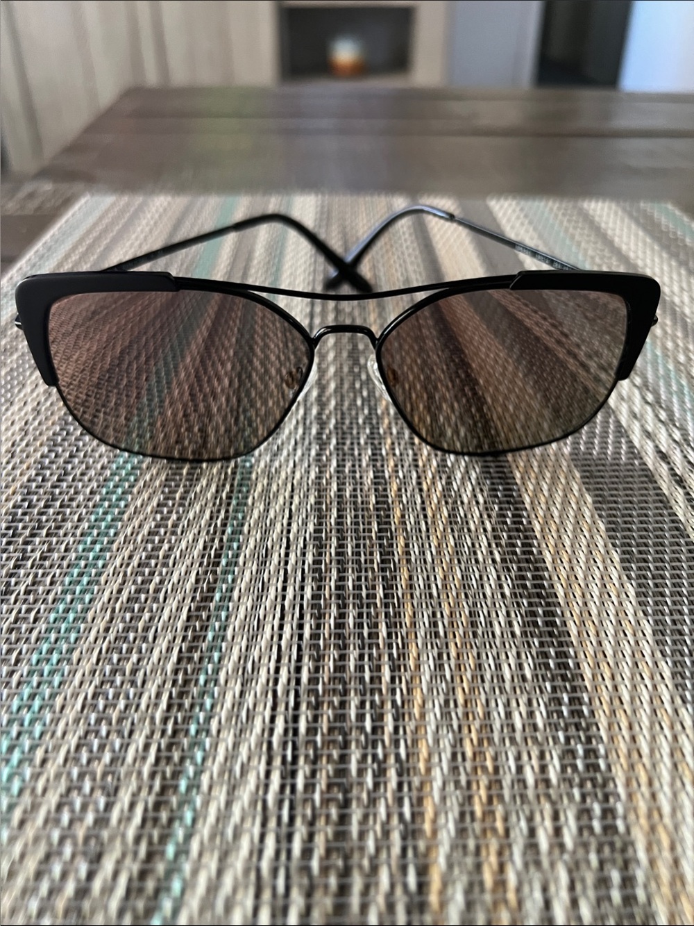 Matte Black Women’s Prada Sunglass